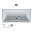 Riho Linares Wanna prostokątna z hydromasażem AIR prawa 150x70 cm akrylowa prawa biała BT40005A1GH1003/B139002005 - zdjęcie 4