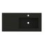 Riho Livit Stone Slim Umywalka meblowa z półką 100,3x46 cm czarny mat F70070/W009007304 - zdjęcie 1