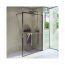 Riho Lucid GD400 Kabina Walk-in 140x200 cm profile czarny mat szkło przezroczyste GD414B000/G005028121 - zdjęcie 1