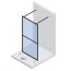 Riho Lucid GD401 Kabina Walk-in 100x200 cm profile biały mat szkło przezroczyste GD310W000/G005030122 - zdjęcie 2