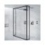 Riho Lucid GD404 Swing Kabina prysznicowa walk-in 140x40x200 cm profile czarny mat szkło przezroczyste G005068121 - zdjęcie 1