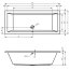 Riho Lusso Wanna prostokątna z hydromasażem FLOW prawa 190x80 cm akrylowa biała BA59005F1GF1003/B015006005 - zdjęcie 3