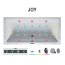 Riho Lusso Wanna prostokątna z systemem hydromasażu JOY lewa 160x70 cm akrylowa biała BA57/B013009005 - zdjęcie 5