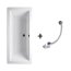 Riho Lusso Zestaw Wanna prostokątna 190x80 cm z syfonem AMC55 biała BA59+560100200/B015001005+208865 - zdjęcie 1