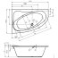 Riho Lyra Wanna narożna asymetryczna z hydromasażem FLOW prawa 153,5x100,5 cm akrylowa prawa biała BA67005F1GF1003/B021007005 - zdjęcie 3