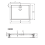 Riho Davos Brodzik prostokątny 80x80x4,5 cm biały DA57/D002005005 - zdjęcie 3
