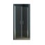 Riho Novik Z111 Drzwi prysznicowe wahadłowe 100x200 cm profile aluminiowe szkło przezroczyste z powłoką Riho Shield GZ6100000/G003005120 - zdjęcie 1