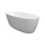 Riho Oval Wanna wolnostojąca 160x72 cm biały mat B129001105 - zdjęcie 1