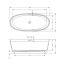 Riho Oval Wanna wolnostojąca 160x72 cm frosted umber B129003F02 - zdjęcie 3