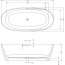 Riho Oval Wanna wolnostojąca 175x80 cm frosted umber B152003F02 - zdjęcie 3