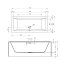 Riho Rethink Cubic Plug&Play Back2Wall Wanna prostokątna 170x75 cm biała B105024005 - zdjęcie 2