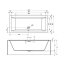 Riho Rethink Cubic Plug&Play Back2Wall Wanna prostokątna 180x80 cm biała B106025005 - zdjęcie 2