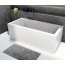 Riho Rethink Cubic Plug&Play Back2Wall Wanna prostokątna 180x80 cm biała B106025005 - zdjęcie 4