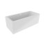 Riho Rethink Cubic Plug & Play Wanna prostokątna 180x80 cm z napełnianiem przez przelew + obudowa + nóżki biała B106026005 - zdjęcie 1