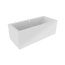 Riho Rethink Cubic Plug & Play Wanna prostokątna 180x90 cm z napełnianiem przez przelew + obudowa + nóżki biała B107025005 - zdjęcie 1