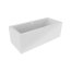 Riho Rethink Cubic Plug & Play Wanna prostokątna 200x90 cm z napełnianiem przez przelew + obudowa + nóżki biała B110025005 - zdjęcie 1