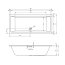Riho Rethink Cubic Plug&Play Wanna prostokątna narożna 200x90 cm prawa z Riho Fall biała B110022005 - zdjęcie 2