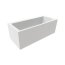 Riho Rethink Cubic Wall Plug & Play Wanna narożna 180x80 cm + obudowa + nóżki prawa biały połysk B160019005 - zdjęcie 1