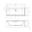 Riho Rethink Cubic Wall Plug & Play Wanna narożna 180x80 cm z napełnianiem przez przelew + obudowa + nóżki prawa biały połysk B160021005 - zdjęcie 3