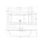 Riho Rethink Cubic Wall Wanna prostokątna 180x80 cm z napełnianiem przez przelew biały mat B160002105 - zdjęcie 3