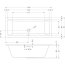 Riho Rethink Cubic Wanna prostokątna 160x70 cm z napełnieniem przez przelew biała B104013005 - zdjęcie 3