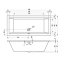 Riho Rethink Cubic Wanna prostokątna 180x80 cm z napełnianiem przez przelew biały mat B106013105 - zdjęcie 3