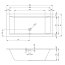 Riho Rethink Cubic Wanna prostokątna 180x90 cm biały połysk B107001005 - zdjęcie 3