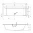 Riho Rethink Cubic Wanna prostokątna 190x80 cm z napełnianiem przez przelew biały mat B108013105 - zdjęcie 3