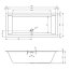 Riho Rethink Cubic Wanna prostokątna 200x90 cm biały mat B110001105 - zdjęcie 3