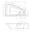 Riho Rethink Space Wanna narożna asymetryczna 180x110 cm z napełnianiem przez przelew lewa biały połysk B116006005 - zdjęcie 3