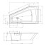 Riho Rethink Space Wanna narożna asymetryczna 180x110 cm z napełnianiem przez przelew prawa biały połysk B115006005 - zdjęcie 3