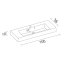 Riho Smartline Umywalka meblowa 100x38 cm biały połysk F7SM110038111 - zdjęcie 3