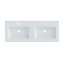 Riho Spring Dew Umywalka meblowa podwójna 120,5x46 cm biały mat W003005105 - zdjęcie 1