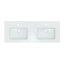 Riho Spring Glow Umywalka meblowa podwójna 122,5x46,5 cm biała W001004005 - zdjęcie 1