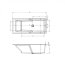 Riho Still Shower LED Wanna prostokątna 180x80 cm z napełnianiem przez przelew z oświetleniem LED zagłówek po prawej stronie biała B103014005 - zdjęcie 3