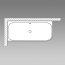 Riho Still Shower LED Wanna prostokątna 180x80 cm z napełnianiem przez przelew z oświetleniem LED zagłówek po prawej stronie biała B103014005 - zdjęcie 4