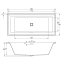 Riho Still Square LED 180x80 cm Wanna prostokątna z oświetleniem LED po obu stronach biała BR0100500K00132/B099005005 - zdjęcie 3