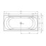 Riho Linares Plug & Play Back2Wall Wanna prostokątna 200x90 cm biała B144014005 - zdjęcie 2
