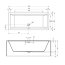 Riho Rethink Cubic Plug&Play Back2Wall Wanna prostokątna 190x80 cm biała B108025005 - zdjęcie 2