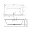 Riho Rethink Cubic Plug&Play Back2Wall Wanna prostokątna 200x90 cm biała B110024005 - zdjęcie 2
