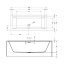 Riho Rethink Cubic Plug&Play Back2Wall Wanna prostokątna 160x70 cm biała B104024005 - zdjęcie 2