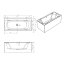 Riho Linares Plug & Play Back2Wall Wanna prostokątna 170x75 cm lewa biała B141019005 - zdjęcie 2