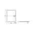 Roca Aeron Brodzik prostokątny 100x80x3,5 cm kompozytowy biały A276285100 - zdjęcie 3