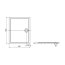 Roca Aeron Brodzik prostokątny 140x90x3,5 cm kompozytowy, biały A276296100 - zdjęcie 3