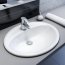 Roca Victoria Umywalka wpuszczana w blat 56x47,5x19 cm z powłoką MaxiClean, biała A32786500M - zdjęcie 4