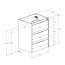 Roca Alpine Szafka podumywalkowa 58,5x45,2x74 cm czarny mat A857866532 - zdjęcie 3