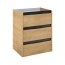 Roca Alpine Szafka podumywalkowa 58,5x45,2x74 cm jasny dąb A857866464 - zdjęcie 1