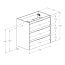 Roca Alpine Szafka podumywalkowa 78,5x45,2x74 cm czarny mat A857868532 - zdjęcie 3
