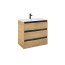 Roca Alpine Szafka podumywalkowa 78,5x45,2x74 cm jasny dąb A857868464 - zdjęcie 2