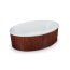 Roca Aura Wanna owalna 190x100x46,5 cm akrylowa, biała A24T263000 - zdjęcie 2